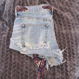 Free People Jean Shorts